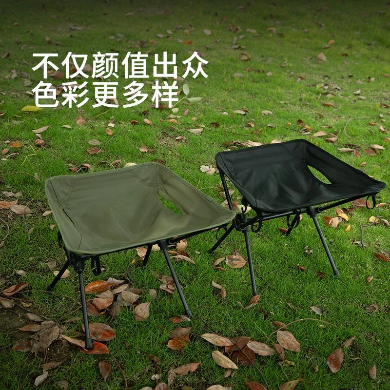 Mazha-Thick Plaid Folding Chair for Camping, Outdoor Furnishing, Fishing Chair, Easy to Store Stool, Hiking Sports, New