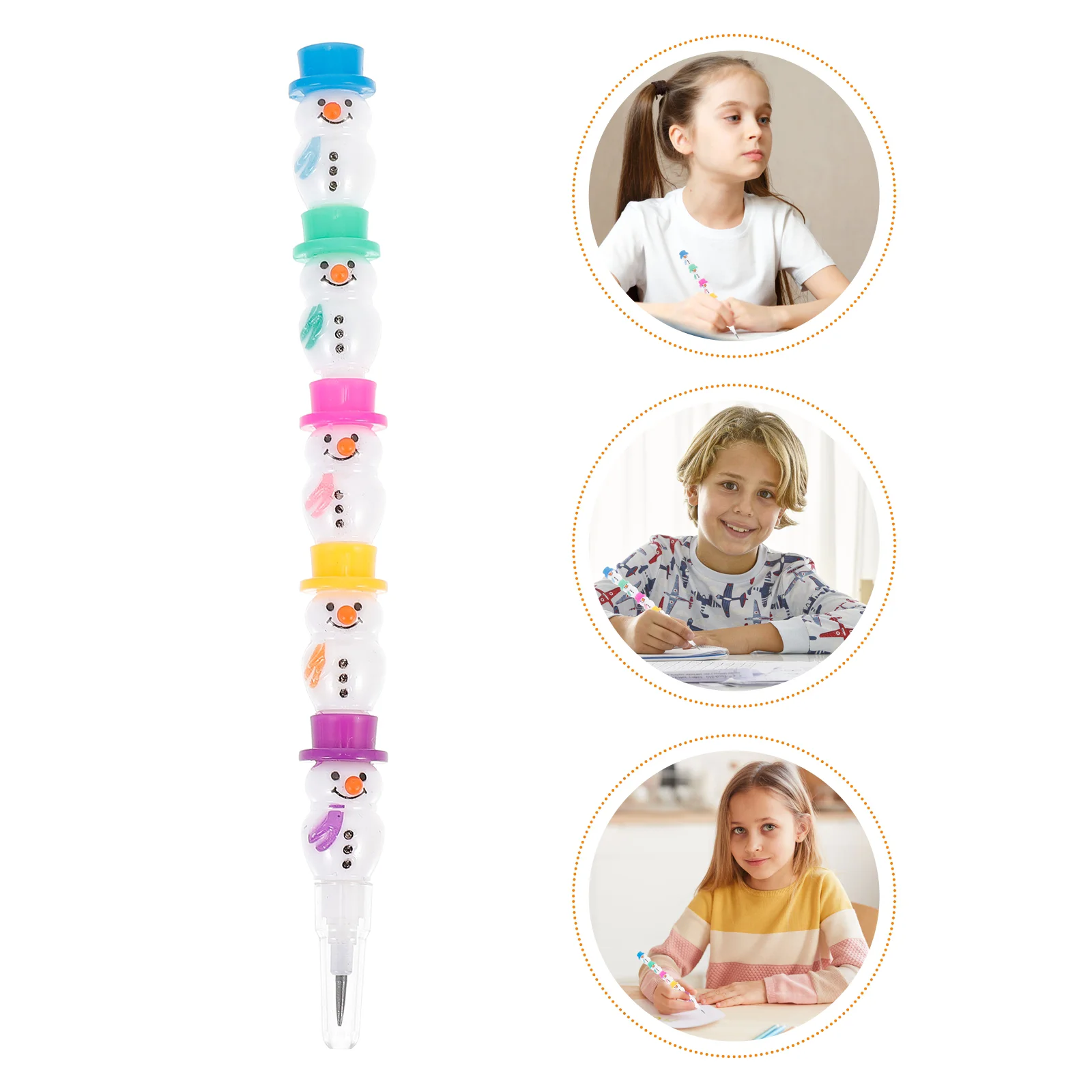 15 Pcs Christmas School Party Favors Block Pencil Stacking Point Pencils Gift Student