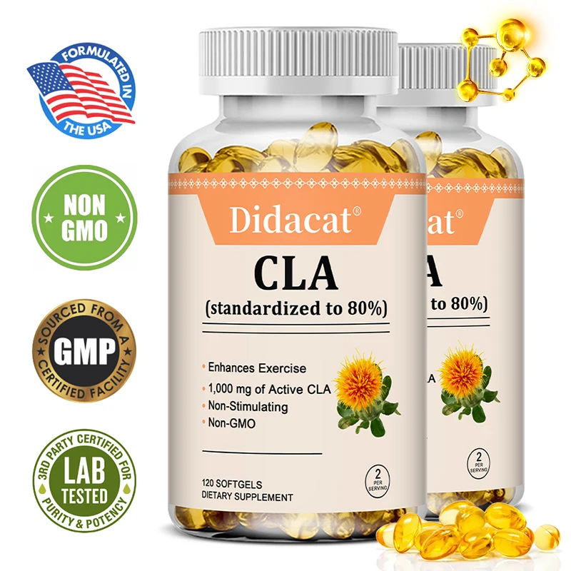 

Капсулы CLA 1000 мг, 80% активный CLA, поддержка ухода за весом, способствующие металболизм энергии, улучшают упражнения