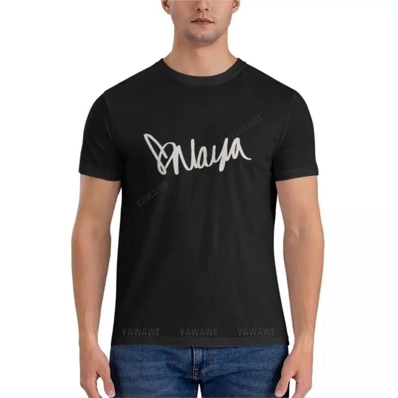 Naya Rivera autograph Classic T-Shirt workout shirts for men Aesthetic clothing custom t shirt summer t-shirt men