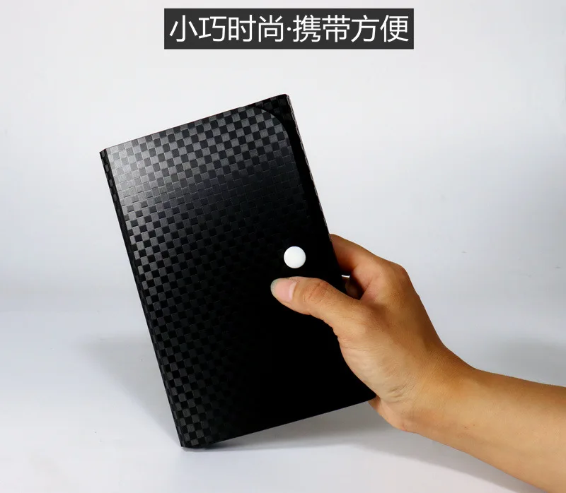 7&13 Grids File Folder Organ Bag Expanding Document Bag Bill Receipt File Sorting Organizer Waterproof File Organizer Binder