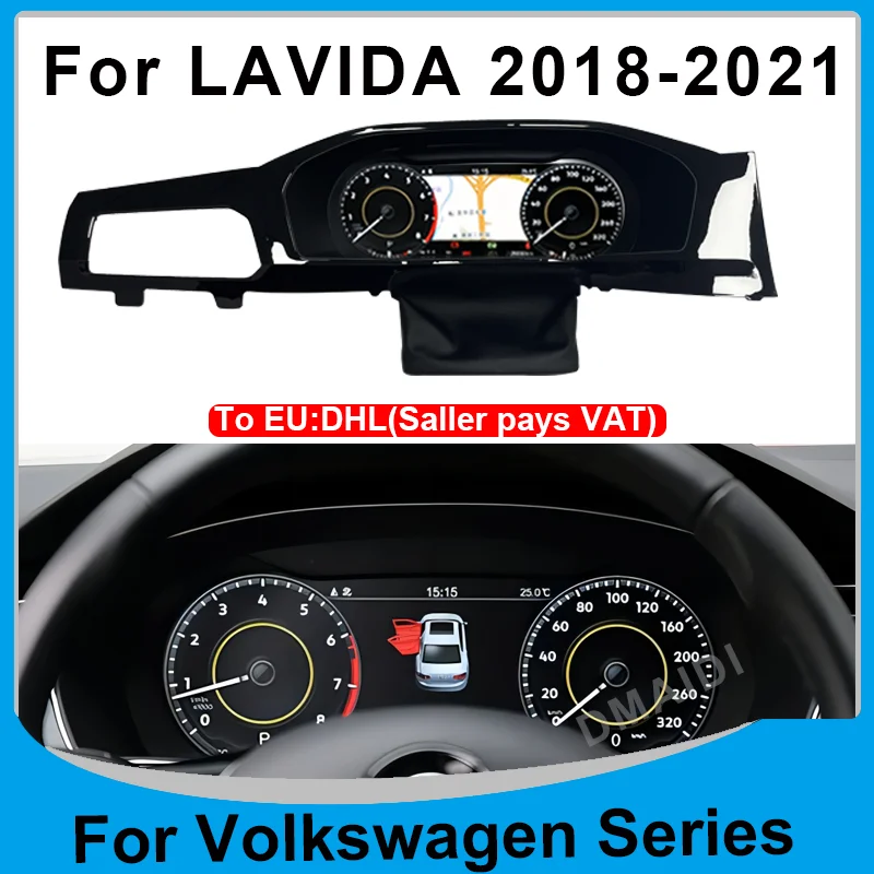 

For Volkswagen Lavida 2018 2019 2020 2021 Latest Car LCD Digital Dashboard Panel Instrument Cluster Cock Speedometer