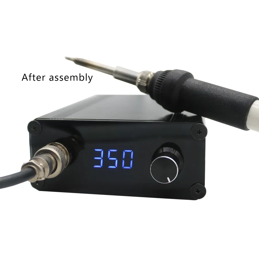 New Electric Unit Digital Soldering Iron Station Temperature Controller Kits for HAKKO T12 Handle DIY kits LED vibration switch