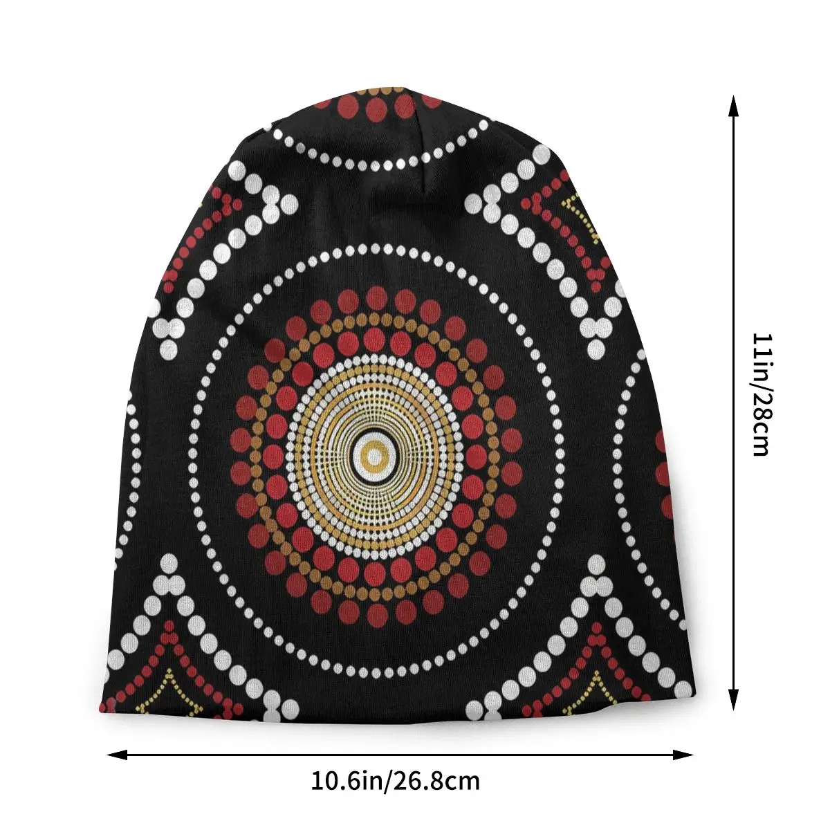 Retro Bonnet Homme Outdoor Thin Skullies Beanies Australian Aboriginal Art Caps For Men Women Style Hats