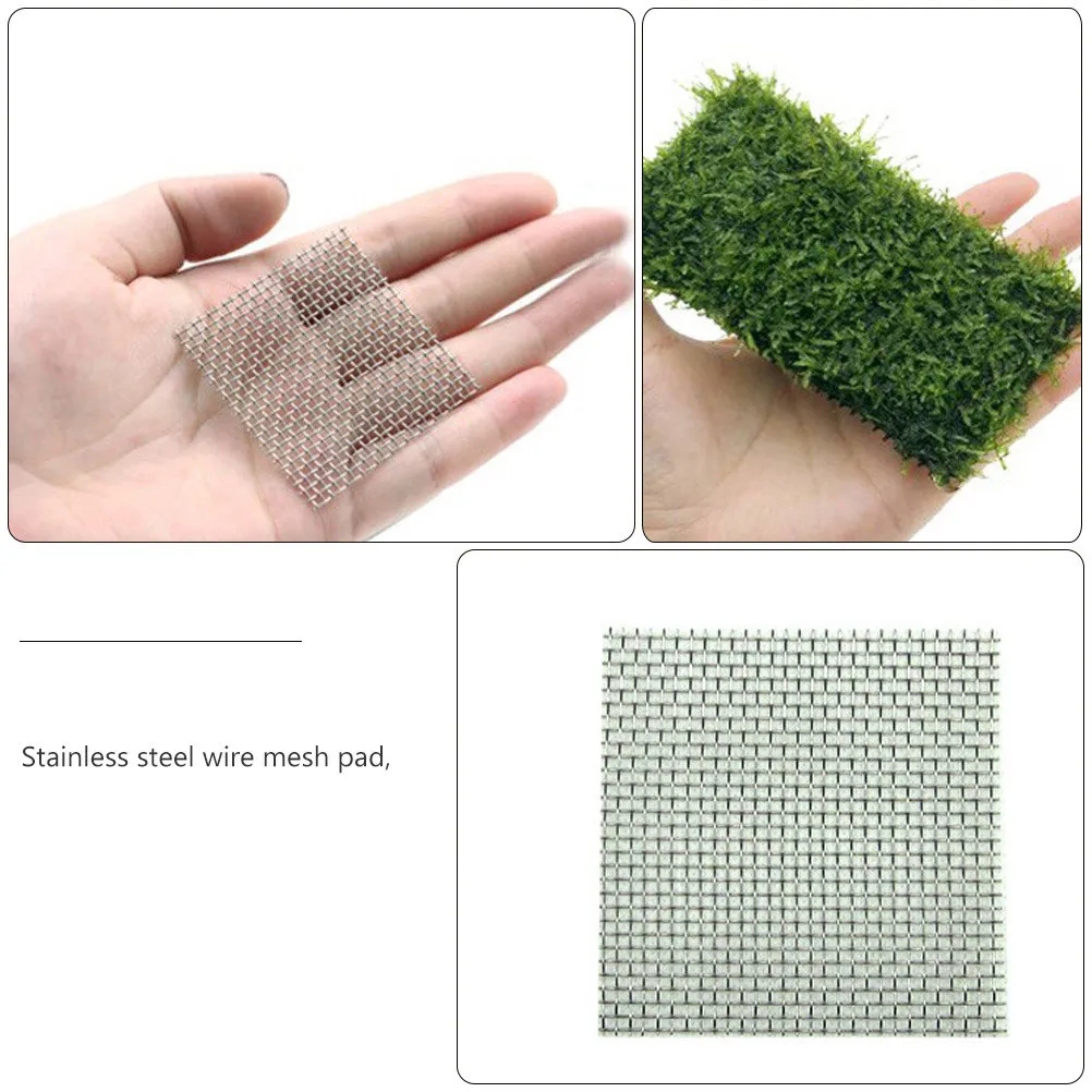 15Pcs Stainless Steel Mesh Pads Aquarium Plant Fixed Net Eco-Friendly Safe Tear-Resistant Anti-Rust Underwater DIY Fish Tank - view 2