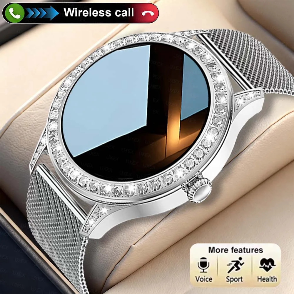 Casual Fashion Smart Watch For Women Wireless Call Remote Photo Music Control Alarm ClockCalorie Pedometer Surprise Gift Women
