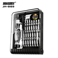 JAKEMY JM-8189 Precision Screwdriver Set with Tweezers Magnetic CR-V Bits for Mobile Phone PC Camera Electronic Repair Tools