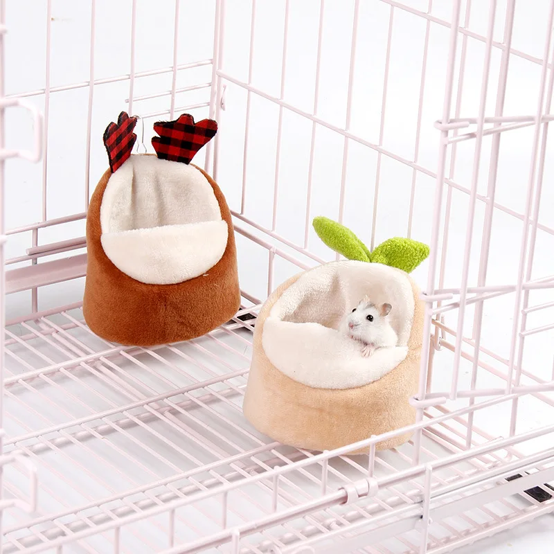 Hamster Cage Accessories Pet Toy Kennel Cold Shelter Pet hamster Nest Keep Warm Nests Mini Hamster Supplies