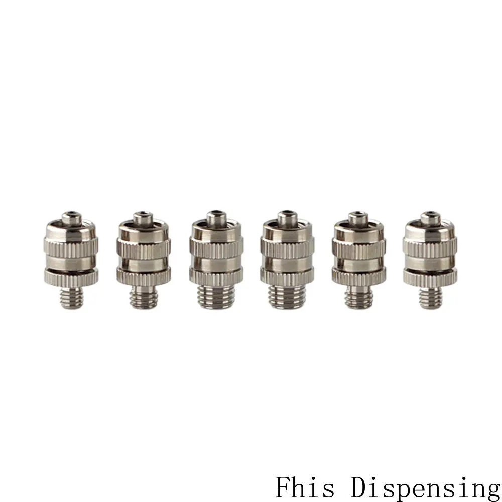 

M5 M6 M8 Screw Thread Nickel Plated Brass Glass Syringe Metal Luer Lock