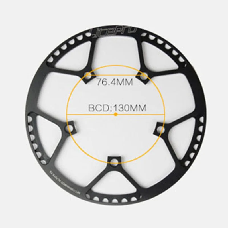 Litepro 130BCD จักรยานเดี่ยว Chainwheel Crank 45T/47T/53T/56T/58T integrated Single Chainwheel สำหรับ170Mm Crank โซ่อะไหล่แหวน