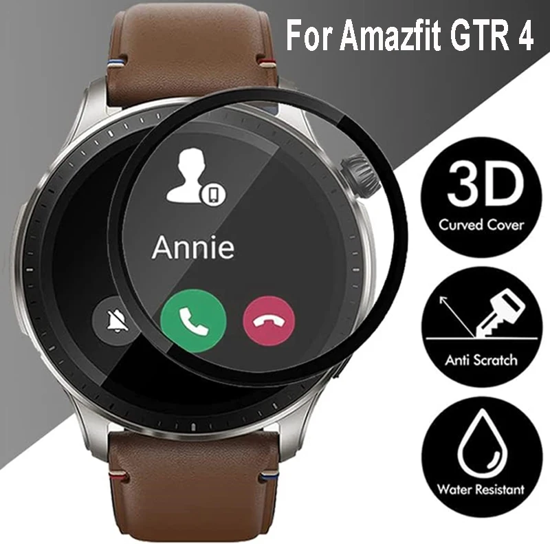 For Amazfit GTR 4 Screen Protector Protective Cover HD Curved Anti-Scratch Film For Huami Amazfit GTR 4 Smart Watch Accessories