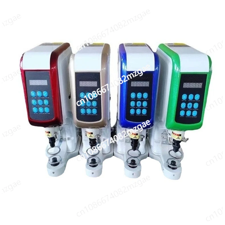 Electric Automatic Button Attaching Machine, Anti-Pinch Hand Press Machine for Snap Buttons, Eyelets & Rivets