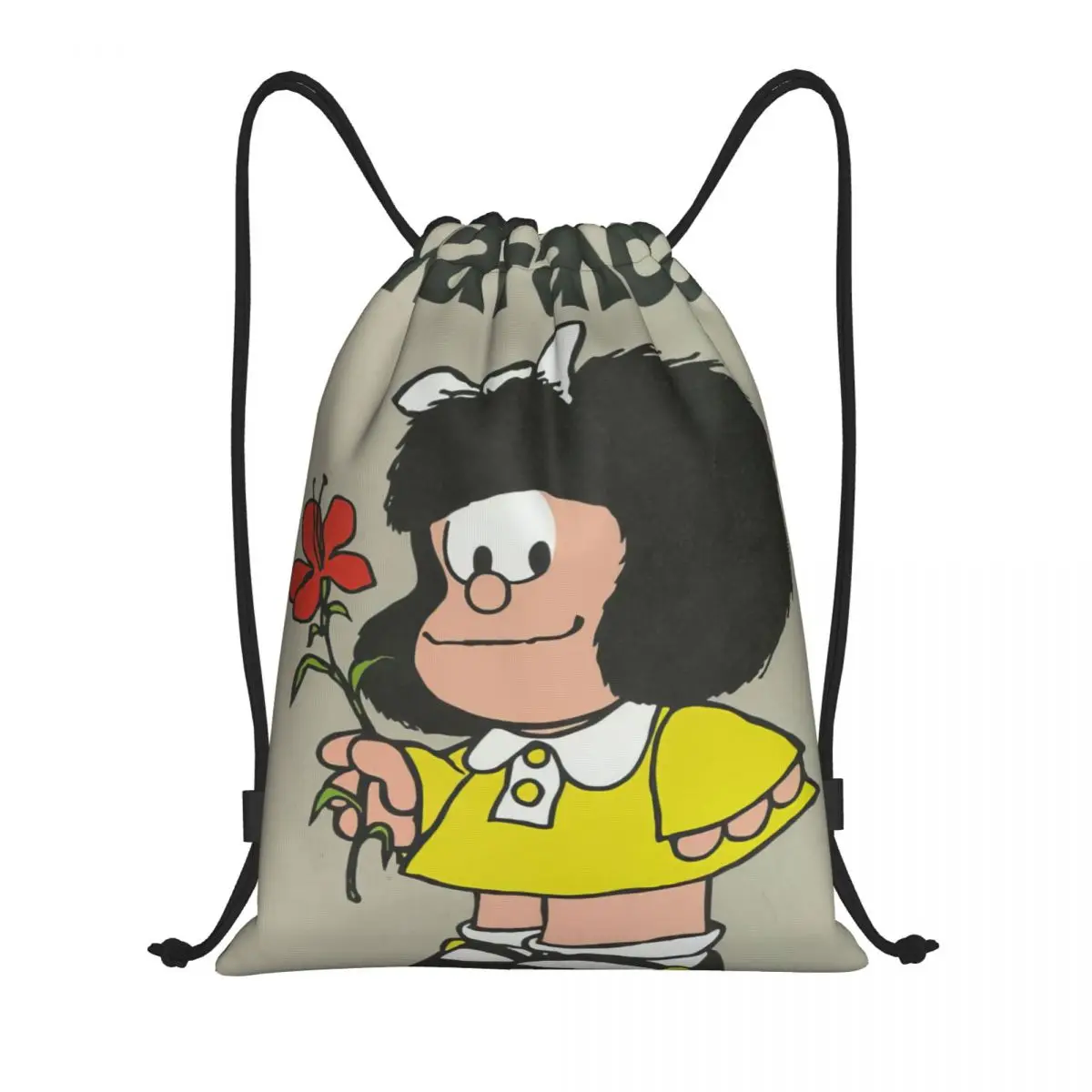 

Tutto Mafalda Multi-function Portable Drawstring Bags Sports Bag Book Bag