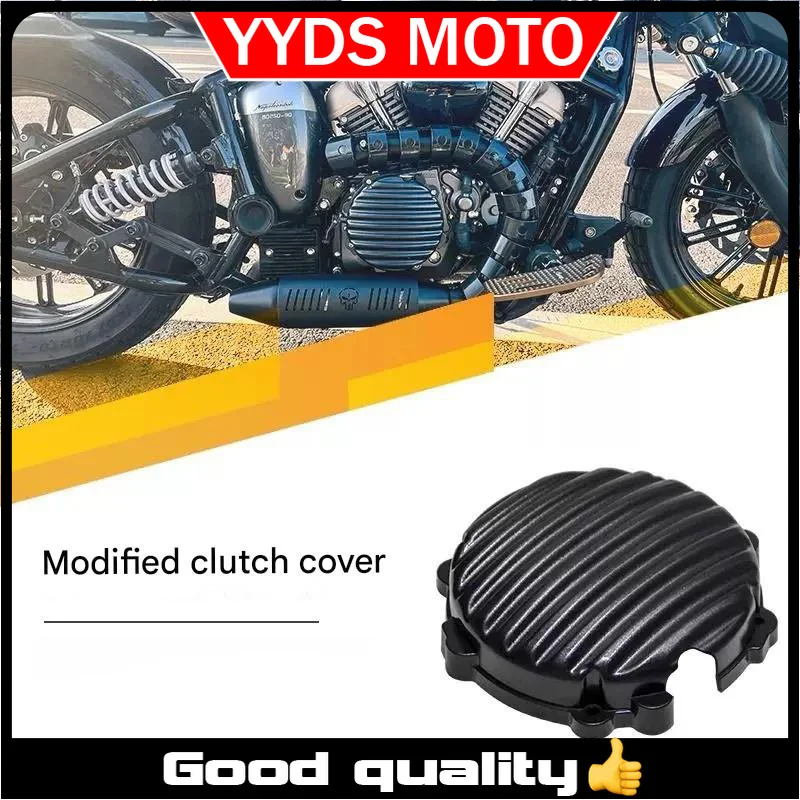 

【Good quality】For BENDA Napoleon bob 250 striped clutch cover, retro clutch decorative side cover.