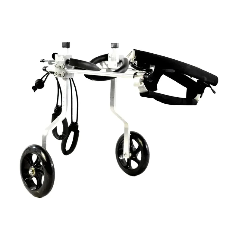 

4 Wheels Adjustable Pet Dog Cat Wheelchair Wheel Chair Walker for Pet Dog Cat Back Legs