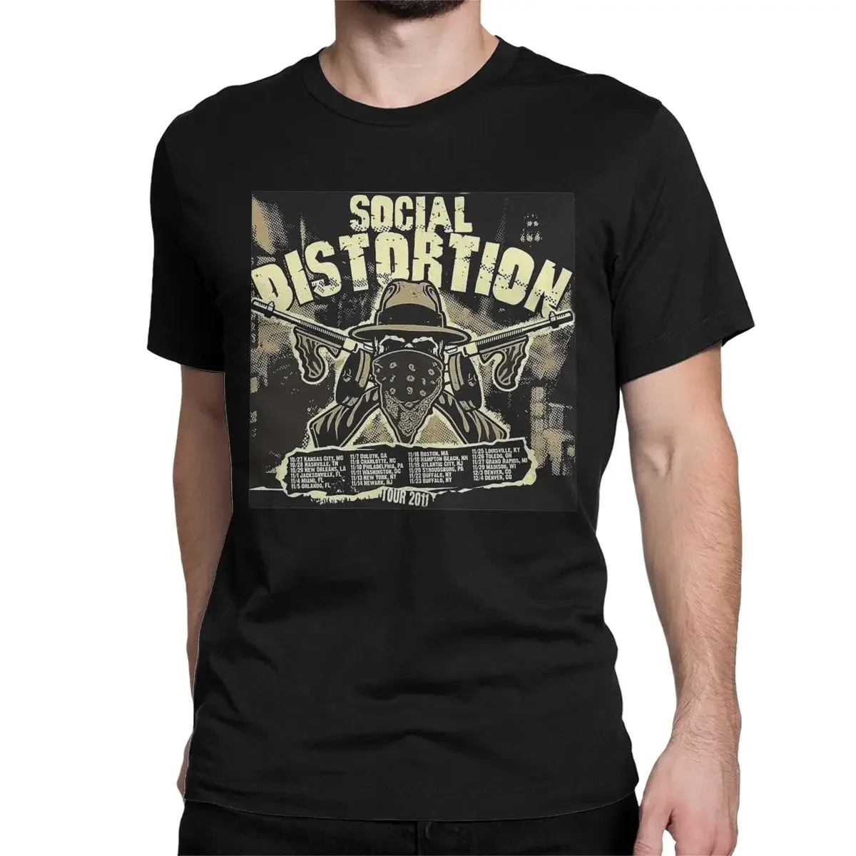 Punk Rock Band 90s T Shirts Men Women's 100% Cotton Funny T-Shirts O Neck Social Distortion Tee Shirt Short Sleeve Clothes