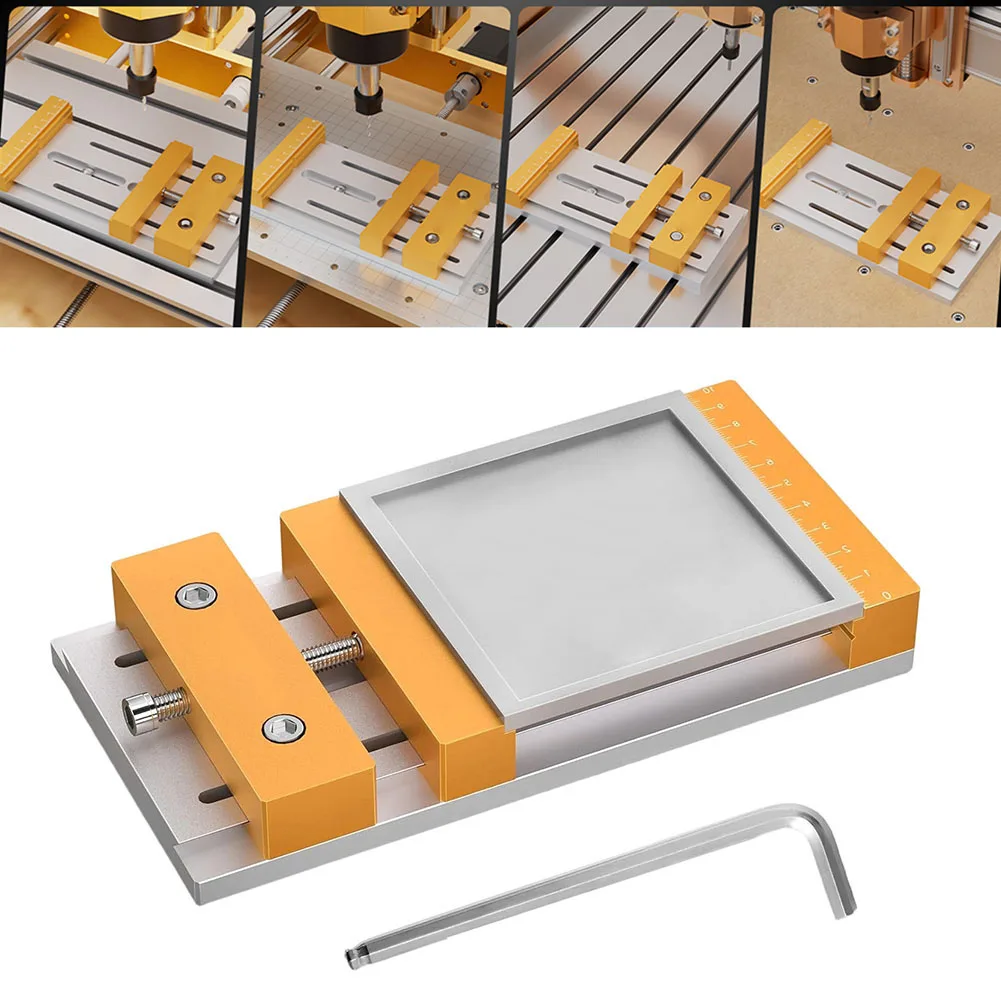CNC Vise Worktable for Desktop CNC Systems Supporting Stable Workholding During Milling Engraving and Drilling Operations