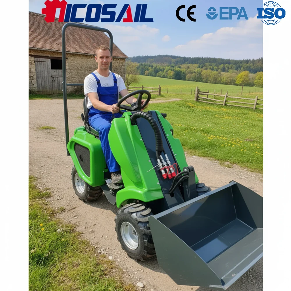 

Compact 3 Wheel Skid Steer CE Certified Euro 5 Smooth Control Reliable Performance for Garden