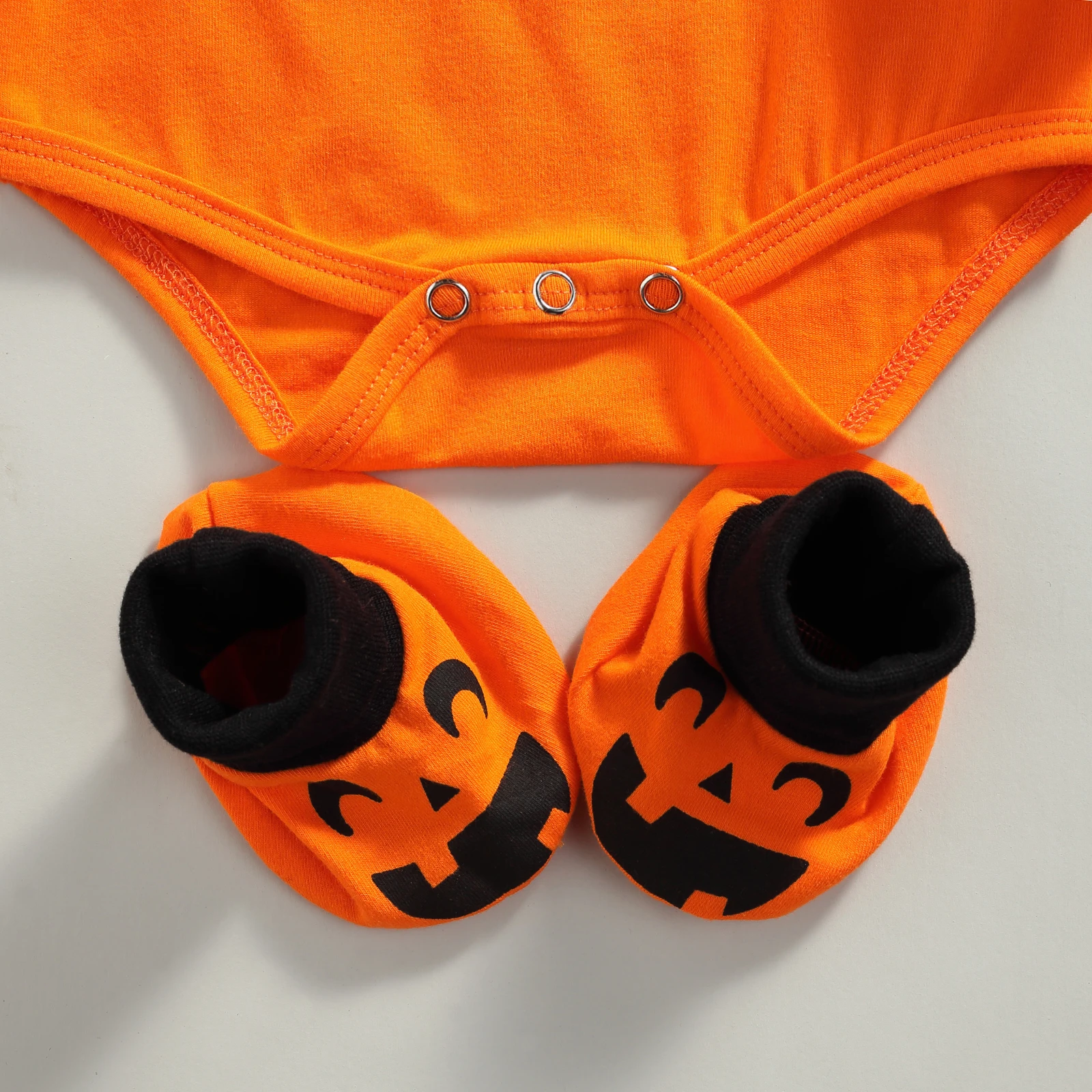 0-18 Months Infant Toddler Baby Boys Girls Halloween Pumpkin Costume Cute 3 PCS Set Outfits Baby Pumpkin Romper