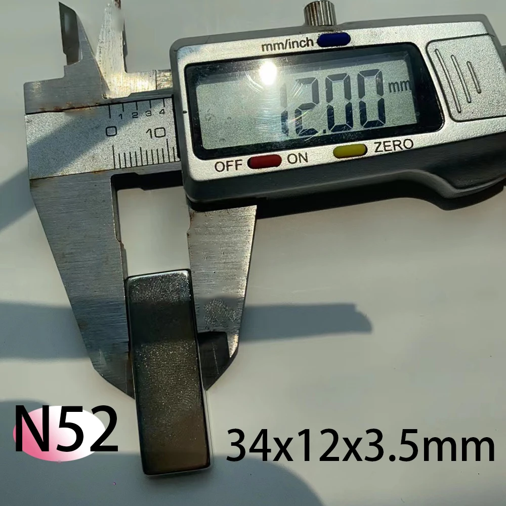 N52 20x6x2 34x12x3.5  NdFeB Block Neodymium Moter Magnet Scooter Strong Permanent Magnetic Standard Search Motor Customised