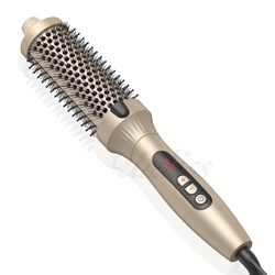 Thermal Brush 1.5 Inch Ionic Heated Round Brush Creates Blowout Look Thermal Round Brush Double PTC Ceramic Hair Curler Brush