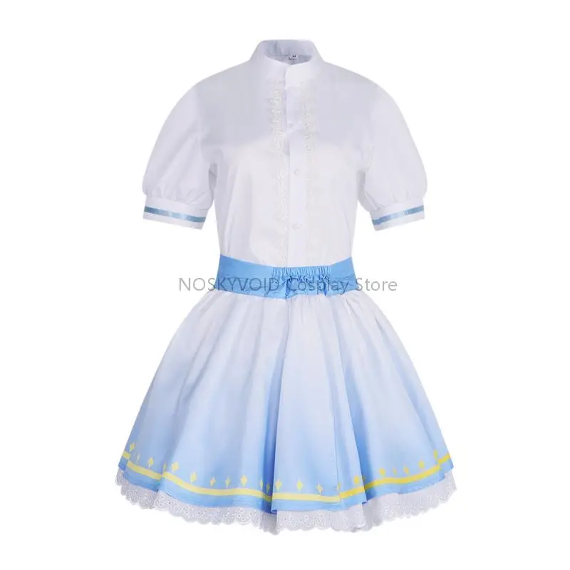 Disfraz de Anime Kinomoto Sakura, disfraz de Sakura Cardcaptor, estrellas mágicas, peluca para mujer, tocado, vestido de uniforme mágico para chica de Halloween