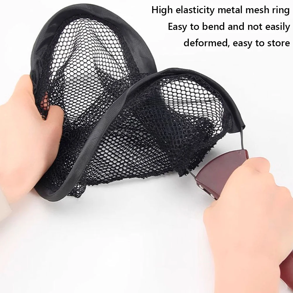 

Складная сеть для форели с деревянной ручкой, рыболовная сеть нахлыстом, сеть для ловли и освобождения, уличные рыболовные инструменты, аксессуары