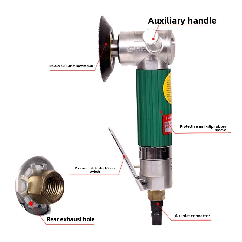Taiwan Beidi 2inch / 3inch Concentric Pneumatic Polishing Machine Grinding Machine Air Scraper Polishing and Grinding Machine Bd-7065