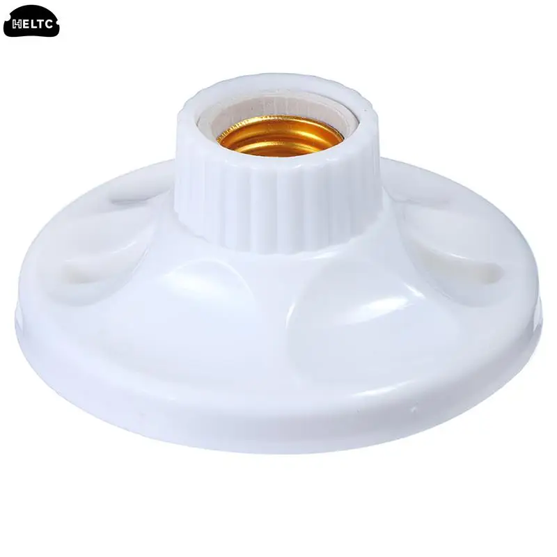 Round E27 LED Light Bulb Holder Round Square Fitting Socket with US Plug Switch E27 Base Hanging Lamp Socket 6A 220V-250V