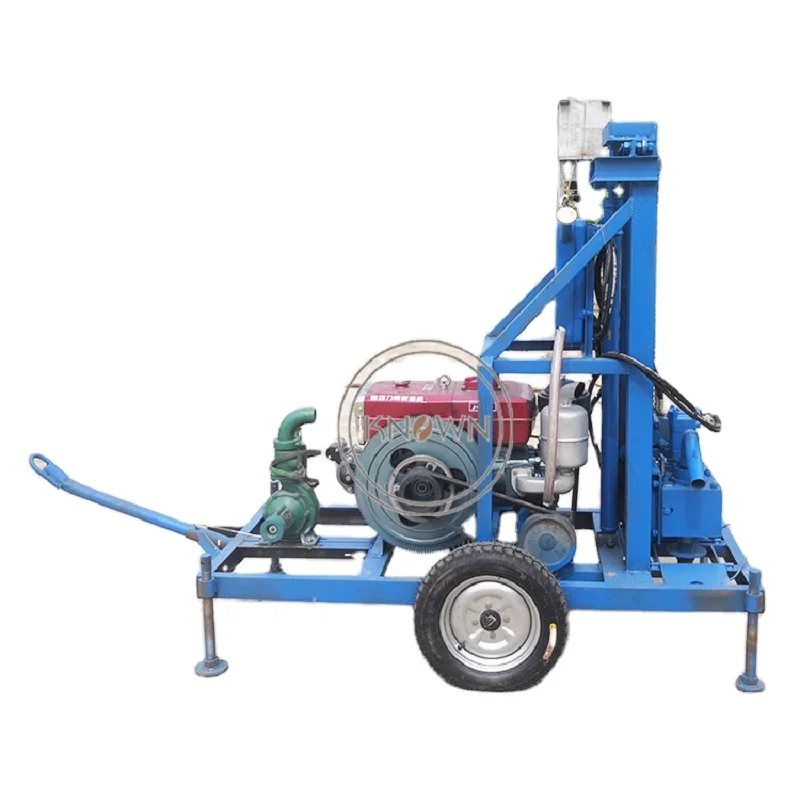 Portable Hydraulic Well Water Drill Rigs Diesel Engine Drilling Rig Concrete Core Drilling Machine Set