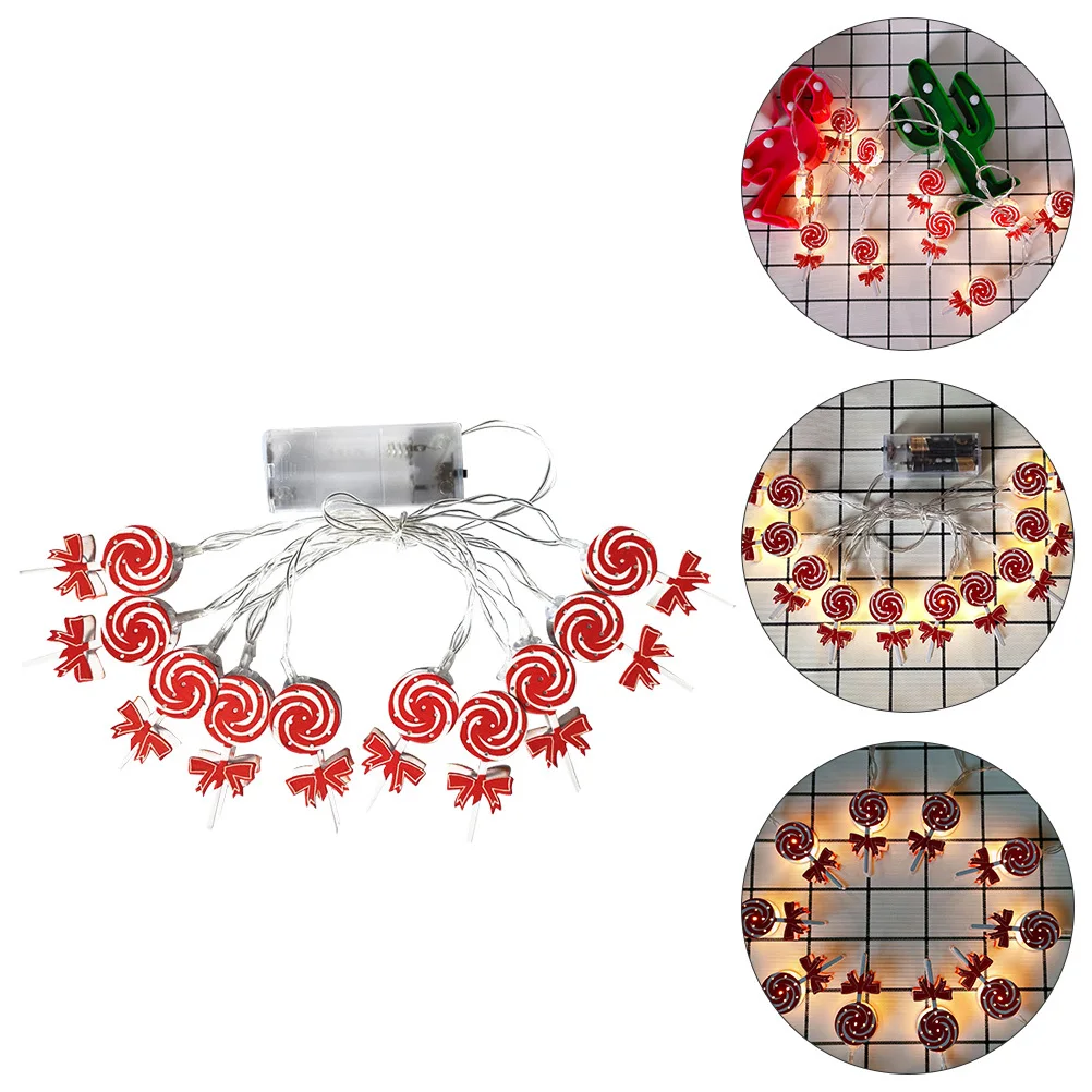 1Pcs LED Lollipop Candy String Lights Exquisite Decoration for Christmas Indoor Outdoor Party Bedroom Candy String Lights