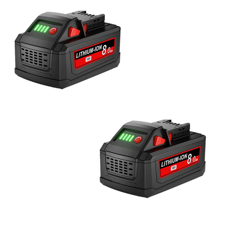 Voor Milwaukee M18 18V Batterij 8000mAh Li-Ion Batterij 48-11-1815 48-11-1850 Oplaadbare Power Tools Batterij met 6A lader