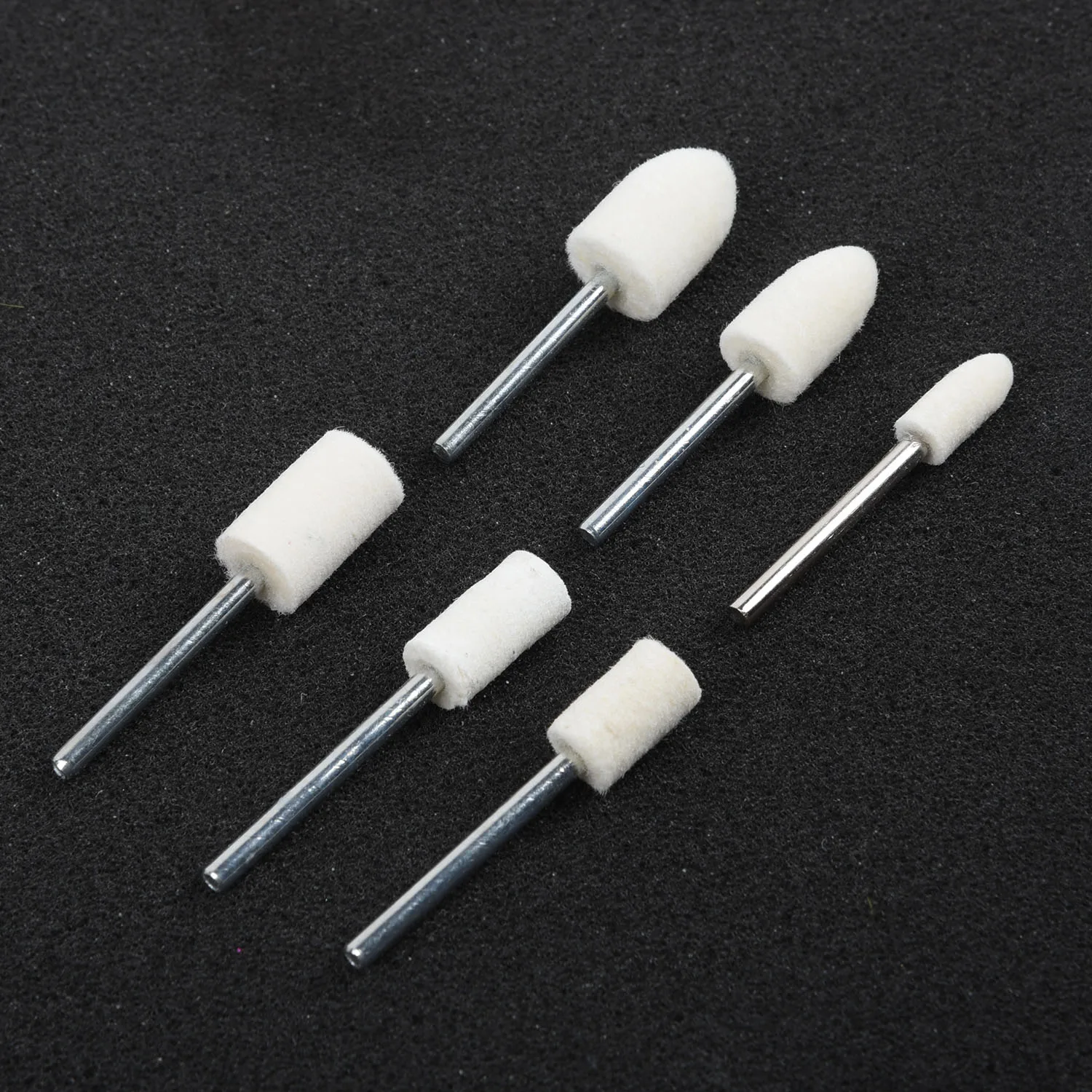 Buffing Pads Felt Buffing Wheels Accessories For Wood Jewellery Grinder Pad Polishing Wheels With Handle Buffer Drill Bit