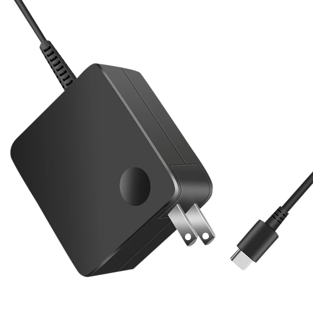 레노버 65W 노트북 충전기 고속 충전 20V 3.25A 사각형 벽면 플러그 타입-C 전원 어댑터 호환