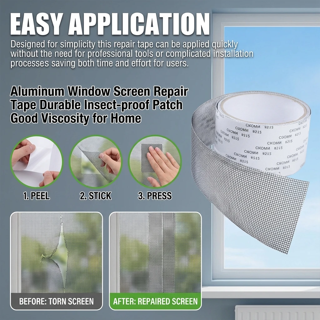 Aluminum Screen Repair Tape 2M - Home Office 2M X 2M recension och pris