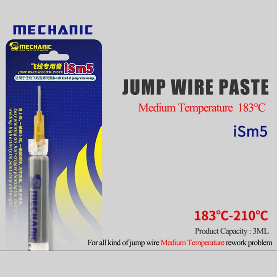 Mechanic ism3 ism5 Jump Wire Specific Solder Tin Paste Low/Medium Temperature Soldering Flux for iPhone Fingerprint Repair Tools