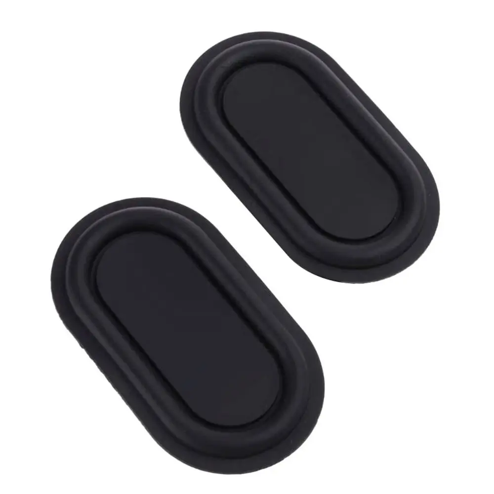 2Pcs New Oval Shape Bass Diaphragm Black Rubber Passive Radiator 2040-6090 Auxiliary Bass Vibration Plate Audio Bass Enhancement view 2