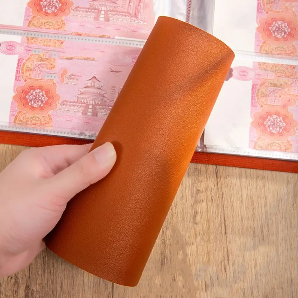 PU Leather Money Savings Challenge Simple Clear Envelops Savings Challenges Easy Waterproof Cash Savings Binder Book