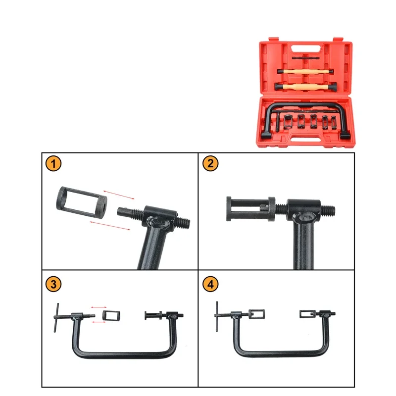 12Pcs Válvula Primavera Compressor com Válvula Mão Lapper Ferramenta de Moagem Cabeça Do Cilindro Do Motor Vara Kit Ferramentas