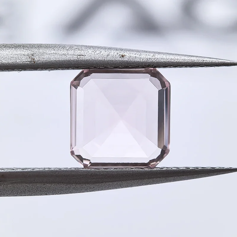 Top Lab Grown Sapphire Asscher Shape Morgan Pink Color VVS1 Charms DIY For Jewelry Making Materials Selectable AGL Certificate