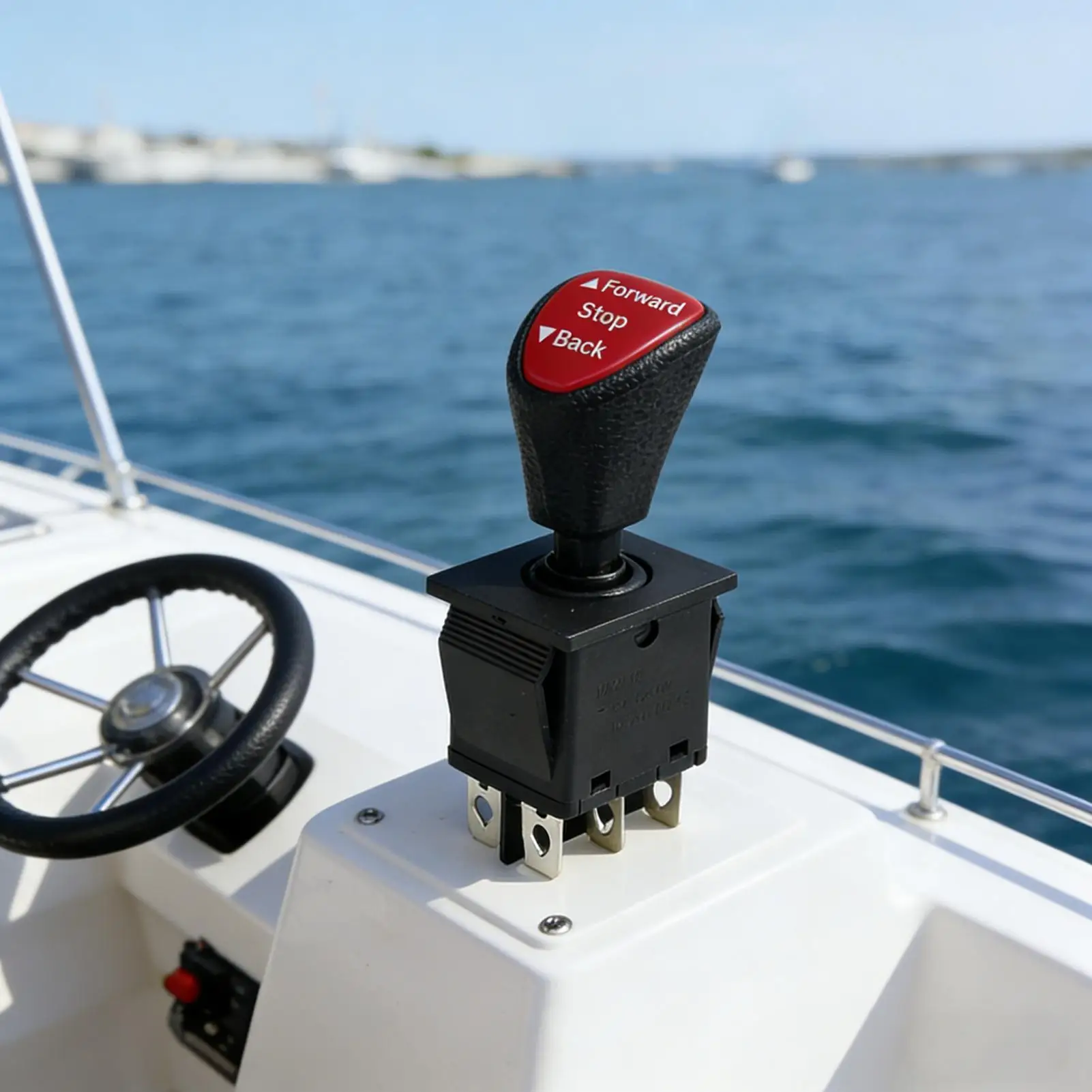 Forward-Stop-Reverse DPDT 6-PinSelf-Locking Slide Rocker SwitchKCD4-604-6P 250V Remote Control Car Handlebar And Boat Switchs
