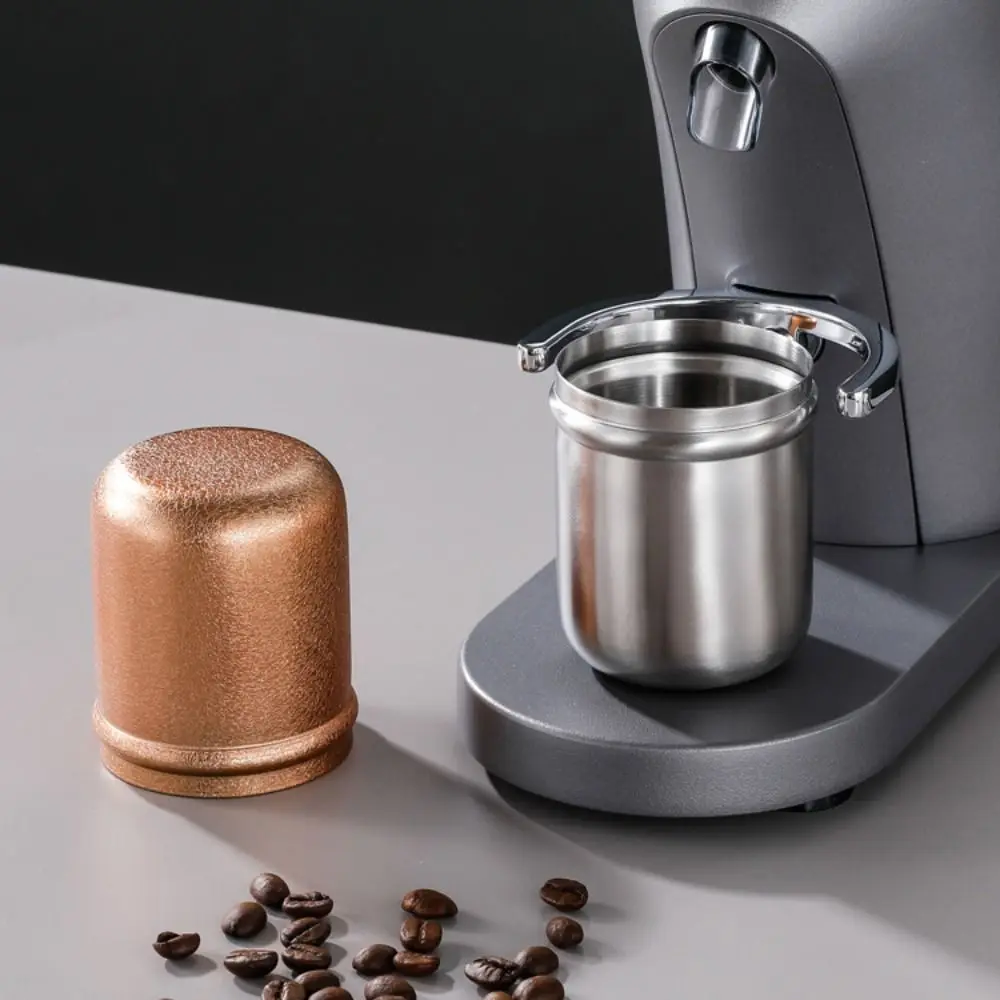 58mm Espresso Dosing Cup 304 Stainless Steel Universal Coffee Sniffing Mug Wear Resistant Replacement Coffee Bean Measuring Cups