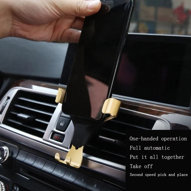 Soporte Universal para teléfono móvil, accesorio para ventilación de aire en el coche, No magnético, para iPhone, huawei