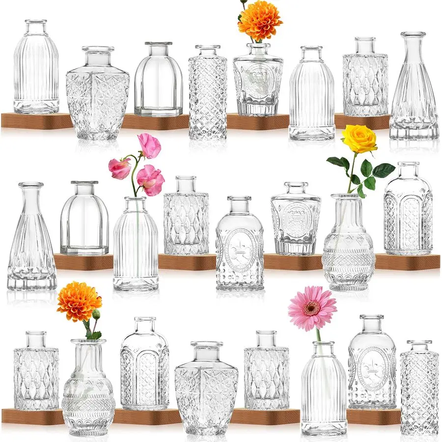 Clear Glass Bud Vas…