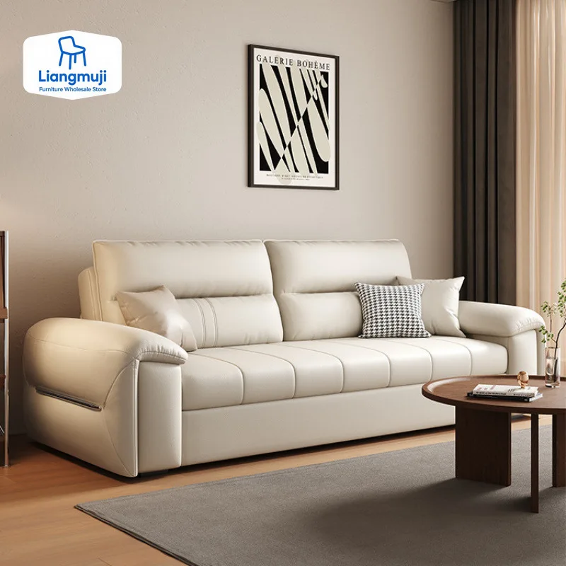 

Leather Nordic Modern Sofas Bed Minimalist Recliner Sleep Designer Floor Sofa Foldable Loveseat Woonkamerbanken Furniture Home