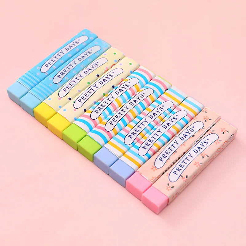 부드러운 고무 연필 지우개 문구, 사무실 학교 교정 용품, 어린이 학생 그림 지우기 지우개, 사무용품, 10 개