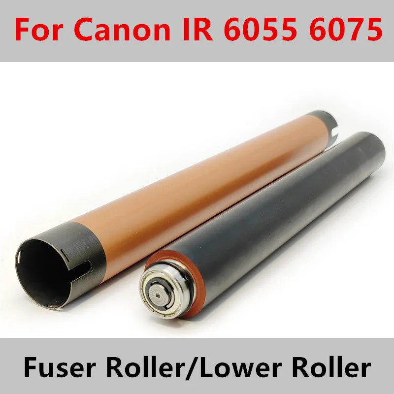 1Pack IR6075 Upper Fuser Roller For Canon IR 6075 6055 6085 6065 6255 6265 6275 Lower Pressure Roller FC9-9163-010  FM43160000