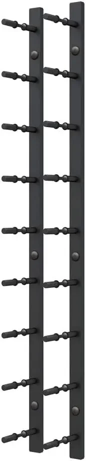 Wall Mounted Wine Racks (3 Foot 1 Deep, Matte Black)