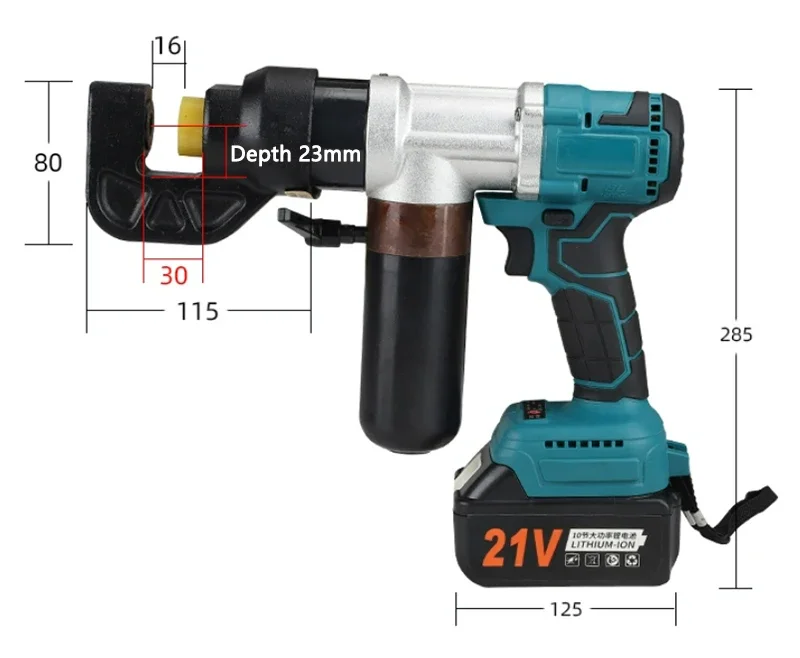 

Portable Electric Punching Machine MZS-135 Iron Plate Angle Steel Steel Plate Hydraulic Puncher Battery Powered Punching Machine