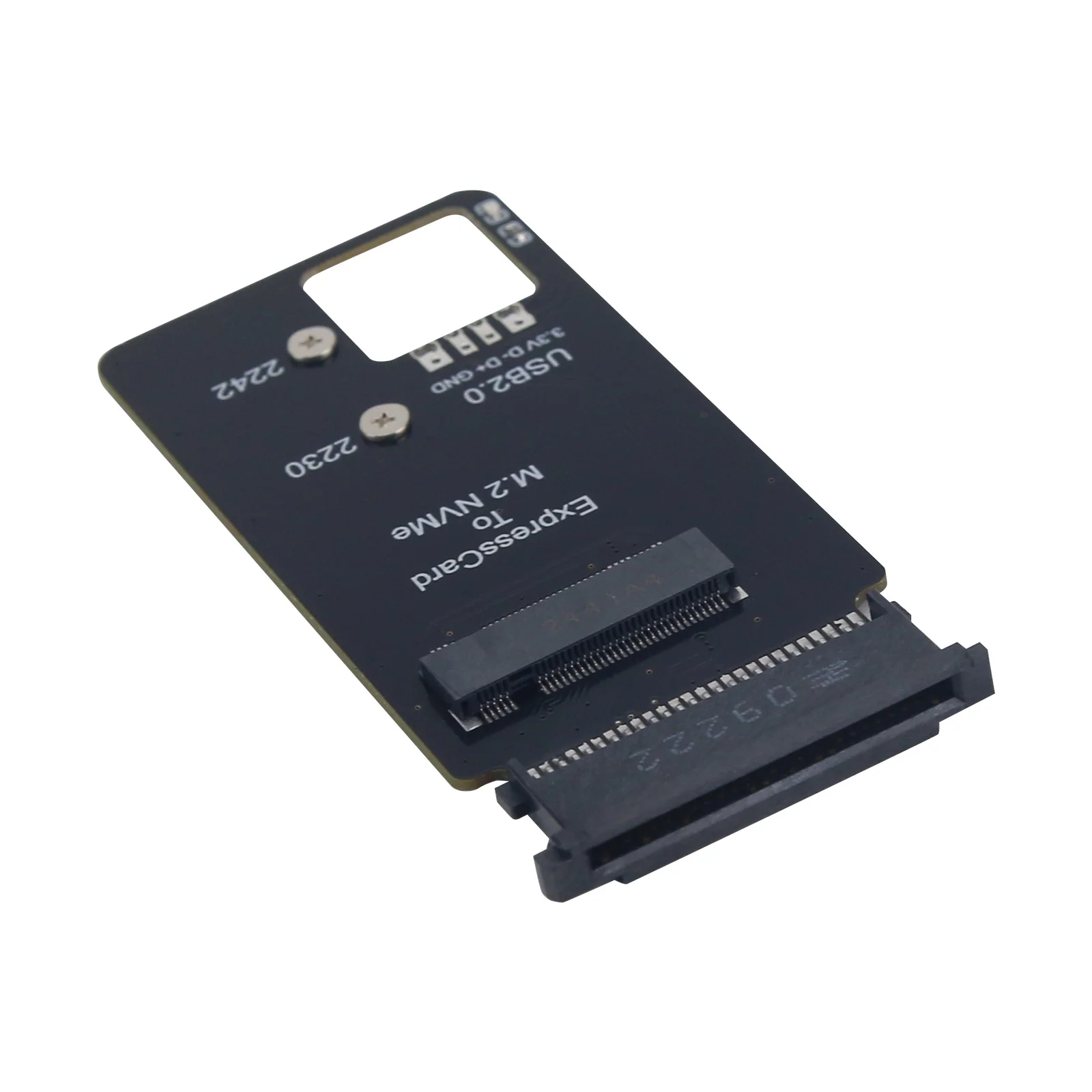 HamGeek PCIE ExpressCard auf M.2 NVMe SSD-Adapterkarte 2230 x 201 x 230 T40 Laptop-Erweiterungskarte USB2.0 DIY